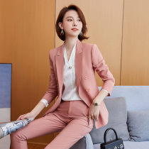 High-end socialite professional suit 2021 new female retro temperament suit female Hong Kong style suit formal two-piece suit