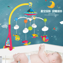 0-1 year old baby music bedbell Baby newborn puzzle bedside rotating rattle Soothing toy pendant 3 months 12