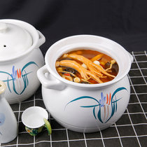 New Products Emulation Vegetable Products Custom Saucepan Soup Nutrition Model Wajar Ginseng Chicken Soup Mold Swing hotel Show the dishes