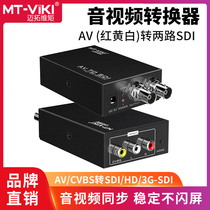 Maitu dimension moment MT-ASD12 analog CVBS AV to SDI converter video 1080p Lotus Red Yellow White to broadcast class 3G HD-SDI computer monitoring 1