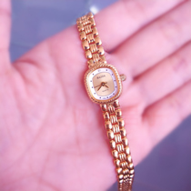 Domestic boutique stock Shanghai Watch No. 3 Haida gold-plated quartz movement Womens retro Joker compact womens watch