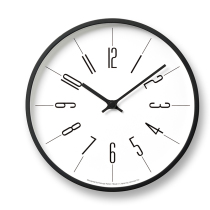 Lemnos Japan imported clock tower wall clock creative digital scale clock living room simple modern style quartz clock