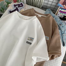 Big Code Waffg Short Sleeve T-Shirt Woman Summer Loose Half Sleeve 2022 New Fat Mm Student 50% Sleeves Surge