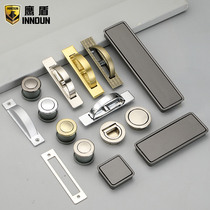Eagle Shield new Chinese antique bronze tatami invisible handle drawer cabinet floor cabinet floor recessed handle dark