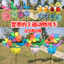 Windmill toys baby colorful hand holding plastic stall childrens toys small windmill outdoor decoration rotating windmill