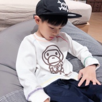 ENOCHBABY Japanese boy and girl cartoon long sleeve T - shirt for boy Spring and Autumn cotton casual casual sleeve T - shirt