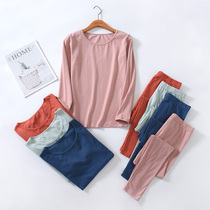 Lycra cotton thermal underwear womens cotton thin tight body bottom shirt shirt pants cotton autumn pants set