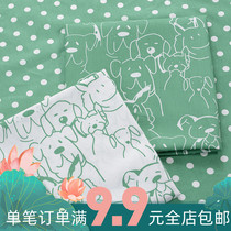 Twill cloth material wide 1 6 m Childrens bed Pints Cartoon Printed Full Cotton Pure Cotton Fabric Quilt Cover Buggy Portrait