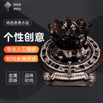 Personality creative car Tide brand heavy metal crown perfume diamond-studded car Buddha car mens supplies decorative ornaments