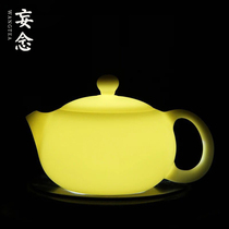 Delusion Dehua White porcelain teapot Handmade Xishi pot Ceramic Gongfu tea set Single pot Ivory white Jade Porcelain tea pot
