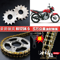 Nice DA125 oil seal chain chain disc suit HJ125K-5 speed-up size flying chain wheel tooth disc speed up sleeve chain