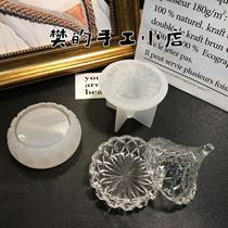 Fans handmade shop crystal cut water drop-shaped storage box mold DIY silicone mold mirror glue mold