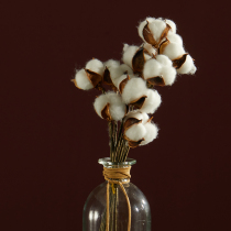 Honghan Christmas simulation cotton cuttings bouquet natural cotton Christmas decorations desktop display props