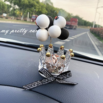  Car decoration Simple modern center console crown decoration Car personality letter interior goddess aromatherapy supplies