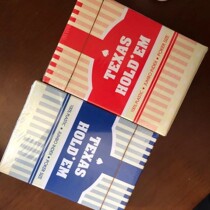 Plastic Texas playing cards Texas poker table chips playing cards