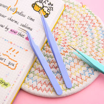 Pointed elbow color hand tent tweezers tool hand account perimeter anti-static sticker tape small clip stainless steel