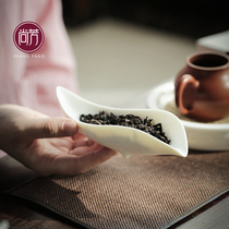 Shea Butter Jade White Porcelain Tea Lotus ceramic Home Tea for tea Tea Tea Tea Tea Tea Leaf Tea Accessories Tea Accessories creative utiliturg tea ceremony accessories