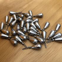 Love Luya reverse fishing lead drop-shaped 50 cylindrical spherical Caro Dezhou fishing group anti-hanging Bottom Road Asian lead drop