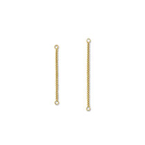 Expensive and made in Japan Imported Handmade Diy Materials Metal Rods Double Holes Connected Frosted Nub style hangings