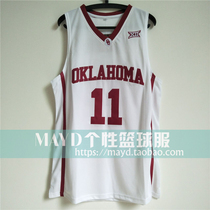 Customized No. 11 Tre Young Oklahoma University Jersey American personality embroidered basketball uniform mens sports vest