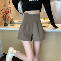 Autumns new 2021 exploits outside wearing high waist wide leg suit shorts female small child spring autumn winter a word pants tide