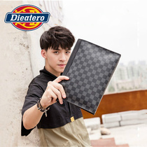 Tide Cards Mens Handbags Genuine Leather 2021 New Business Mens Hand Grab Bag Casual Bull Leather Hand Grip Bag Soft Leather Envelope Bag