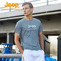 Jeep official printed quick-drying T-shirt quick-drying clothes mens short-sleeved flagship store specializing in mens outdoor sports summer