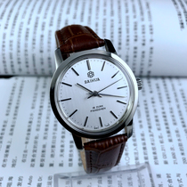 Original inventory Shenyang watch factory Baihua brand all-steel shockproof drawing silver surface manual mechanical watch diameter 37MM