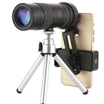 Travel mini portable photo continuous zoom 10-300x40 telescopic high-power HD single-cylinder mobile phone telescope