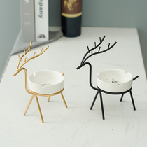 Nordic decorative ornaments fawn ashtray creative home living room modern personality trend office ceramic ashtray