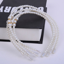 Children Pearl Hair Hoop 2021 New Little Girl Flower Children Birthday Headwear Fashion Korean Princess Dress Accessories Tide