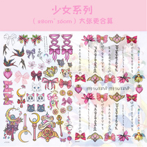 Original beautiful girl series color DIY tattoo stickers Custom magic wand Cute sexy waterproof