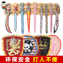 Shield saber toy software pirate safety weapon sword sword child EVA foam weapon sponge