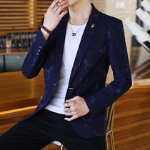 Casual Suit Jacket Male Korean version Trend to repair Single West Summer thin Poo West-handsome High-end Positive Dress Little West Suit