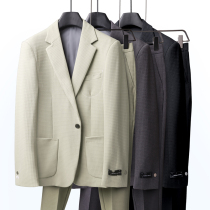 Western Suit Suit Men Light Extravagant Spring Autumn New Business Casual Gown Autumn Jacket Handsome PERSONALITY TREND SUIT