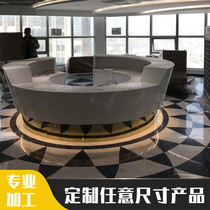 Imported from the United States DuPont Corian pure acrylic artificial marble countertop custom shaped processing price direct sales