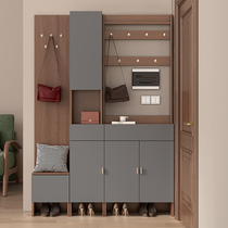 High-standing clothes hanger integrated large-capacity shoe cabinet in door-closed cabinet close to the wall room cabinet door hall cabinet for home lockers