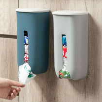 Garbage bag storage artifact extraction plastic bag storage box Kitchen convenient bag extraction and finishing box Wall-mounted
