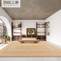 Rsemnia American Countryside Nordic Minimalist Modern Handwoven Jute Carpet Chinese Living Room Bookhouse Customised