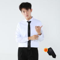 Cammacles handsome t pro white shirt small man and woman long sleeve small code business positive suit shirt XS spring