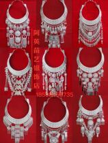 Yunnan ethnic style Miao and Dong accessories stage performance Miao silver ring collar