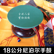 Hand drum Nepal pear flower wood hand drum sound Grand Hyatt Buddhist Supplies Dial Wave Drum Magic