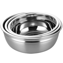 Kindergarten with coveting mini basin 304 stainless steel basin flat bottom small soup basin Kitchen Cuisine Soup Basin Round Basin Rice Basin