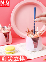 Morning Crown pencil sharpener automatic electric pencil sharpener students use pencil sharpener pencil sharpener pencil sharpener multi-function pencil sharpener cartoon bao pen knife children pencil sharpener stationery