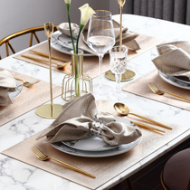 Dream lover European table mat heat insulation mat tableware tray mat waterproof and oil-proof coaster bowl mat Pupi West placard