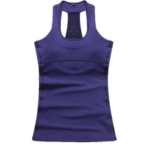  Summer fashion sports vest Fitness yoga with chest pad Tennis vest halter neck perspiration breathable vest women