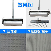 Concrete pavement embosser Pavement embosser Bridge deck fine grain road favor 50 floor cutting embossing machine hand pull plus