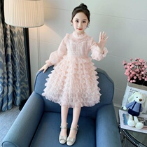 Girls' Dress 2021 Spring Summer and Autumn Dress New Girl Fairy Dress Baby Foreign Style Children's Wear Princess Dress