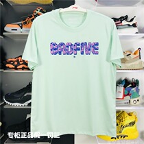 Li Ning 2021 summer mens new basketball round neck cotton breathable sports loose T-shirt short sleeves AHSR473