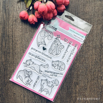Pink Main Cats Little Day Catitude Import Clear Stamp